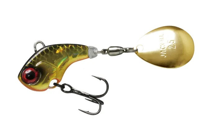 Jackall Deracoup 1/2oz Tail Spinner [cl:hl Gold Black]