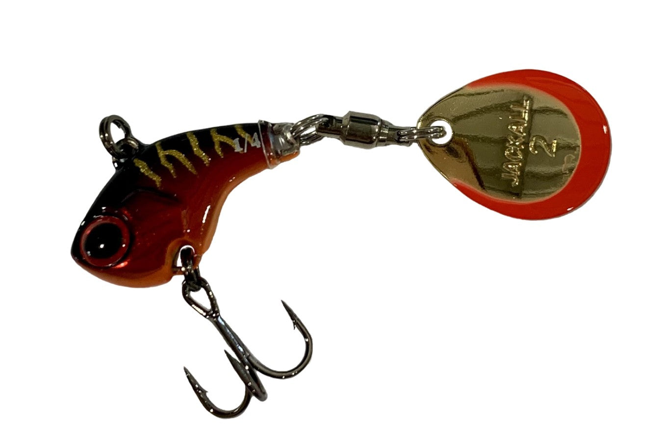 Jackall Deracoup 3/8oz Tail Spinner [cl:hl Red Tiger]