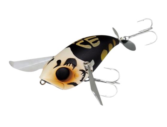 Jackall Pompadour 79mm Surface Lure [cl:fuku Daruma Black]