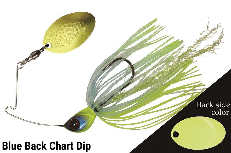 Jackall Deraspin 1/4oz Spinnerbait [cl:blueback Chartreuse]