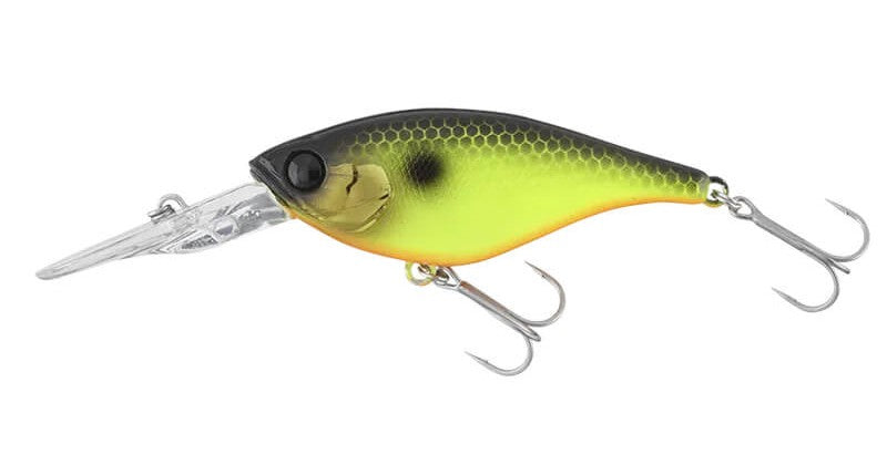 Jackall Soul Flat 58sf Crankbait Lure [cl:black Back Chartreuse]