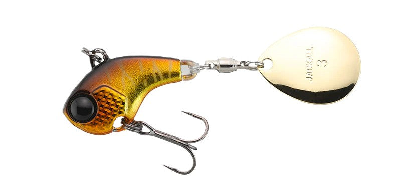 Jackall Deracoup 1/2oz Tail Spinner [cl:silver Powder Gold Black]