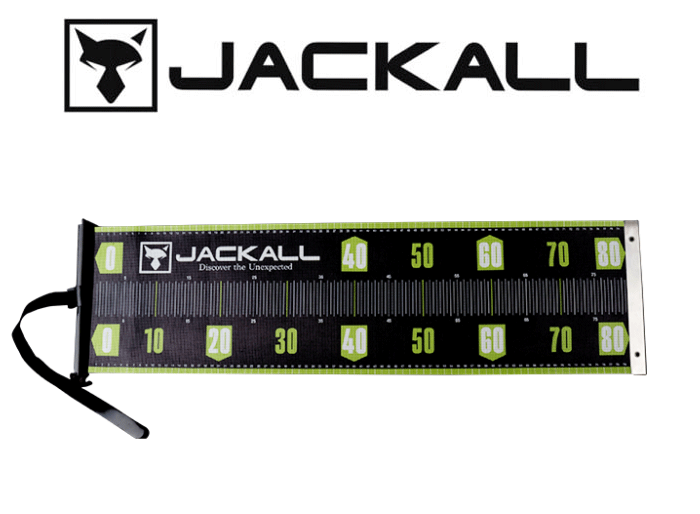 Jackall Measure Mat 80cm [cl:black & Green]