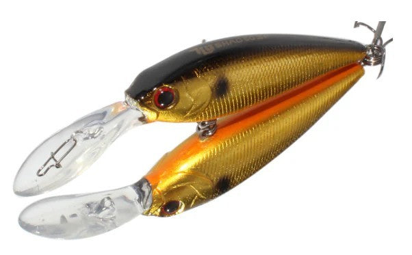 Hideup Hu Shad 60sp Diving Lure [cl:#13 Kin Kuro]