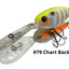 Hideup Hu-400 Diving Lure [cl:#79 Chart Back Gill]