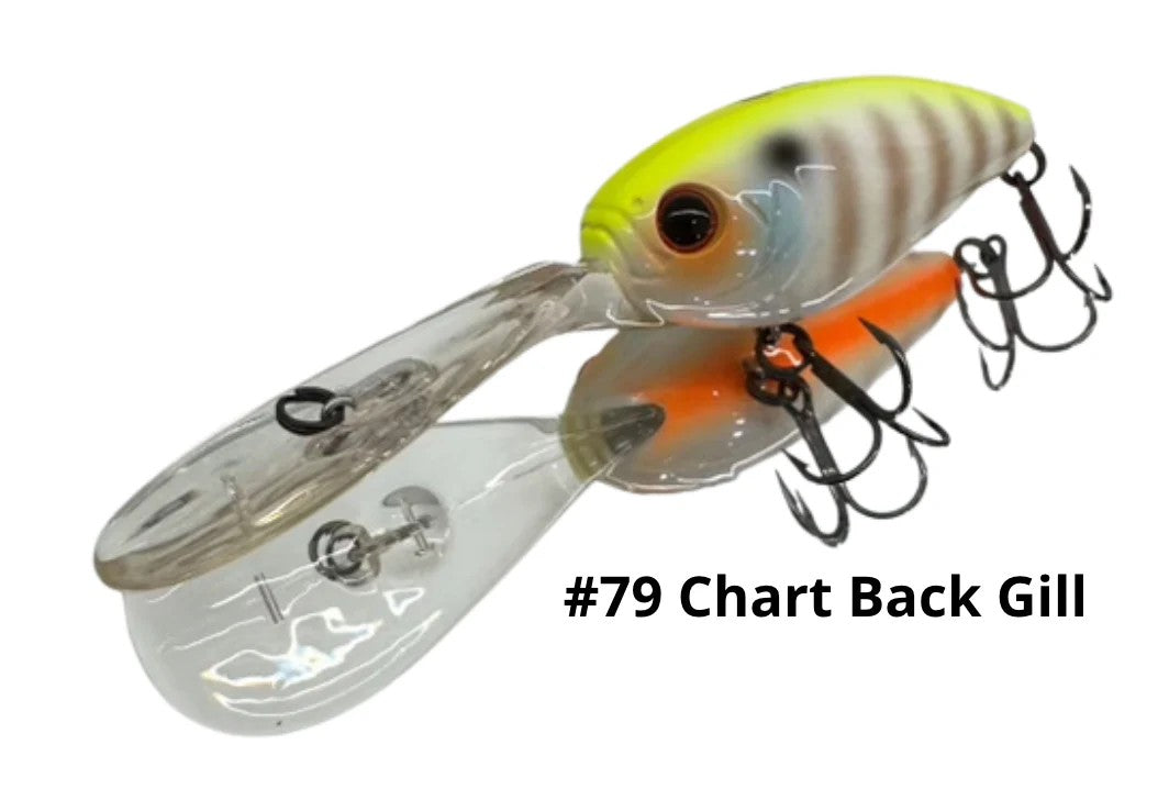 Hideup Hu-400 Diving Lure [cl:#79 Chart Back Gill]