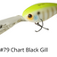 Hideup Hu-500 Diving Lure [cl:#79 Chart Back Gill]