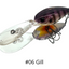 Hideup Hu-500 Diving Lure [cl:#06 Gill]