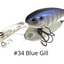 Hideup Hu-500 Diving Lure [cl:#34 Blue Color Gill]