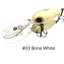 Hideup Hu-500 Diving Lure [cl:#03 Bone White]