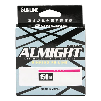 Sunline Almight Pe Pink 150m Braid [sz:pe 0.4 / 7.2lb]