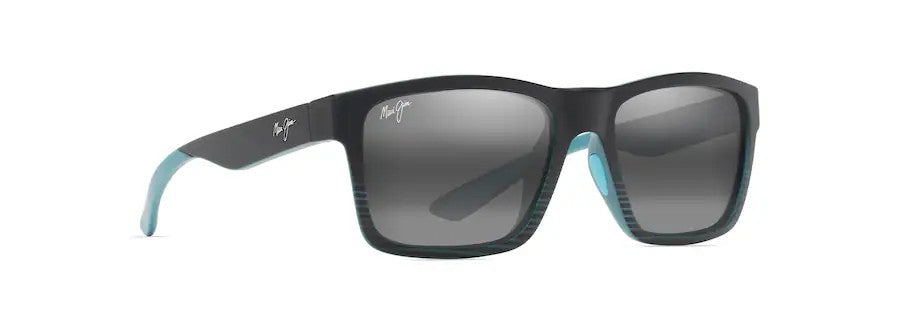 Maui Jim The Flats Sunglasses [cl:black/teal Stripes - Netu]