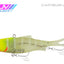 Samaki Vibelicious Fork Tail 125mm Soft Vibe Lure [cl:chartreuse Uv Head]