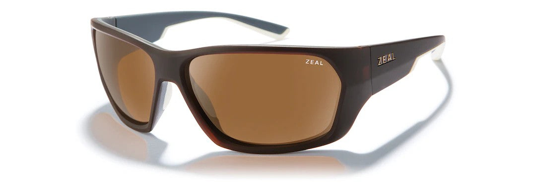 Zeal Caddis Polarised Sunglasses [cl:matte Brown Khaki - Coppe]