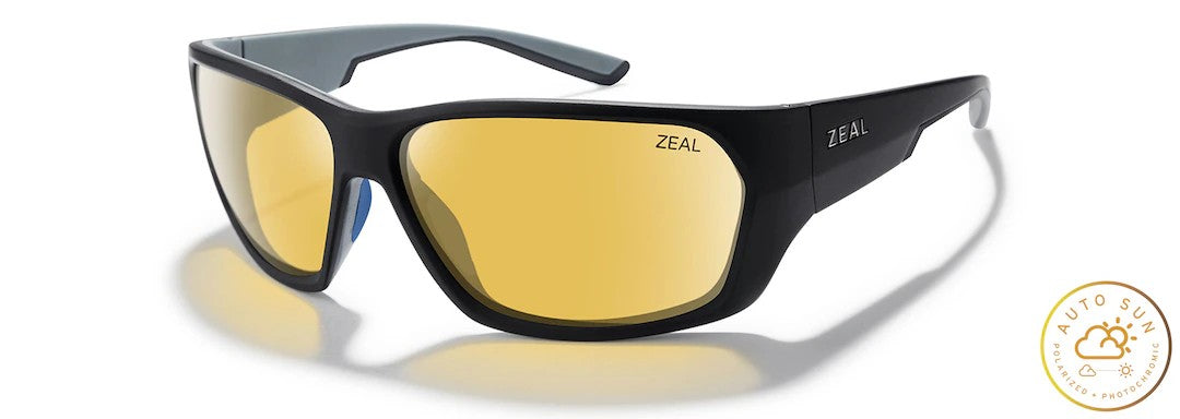 Zeal Caddis Polarised Sunglasses [frame:matte Black Lens:autosun]