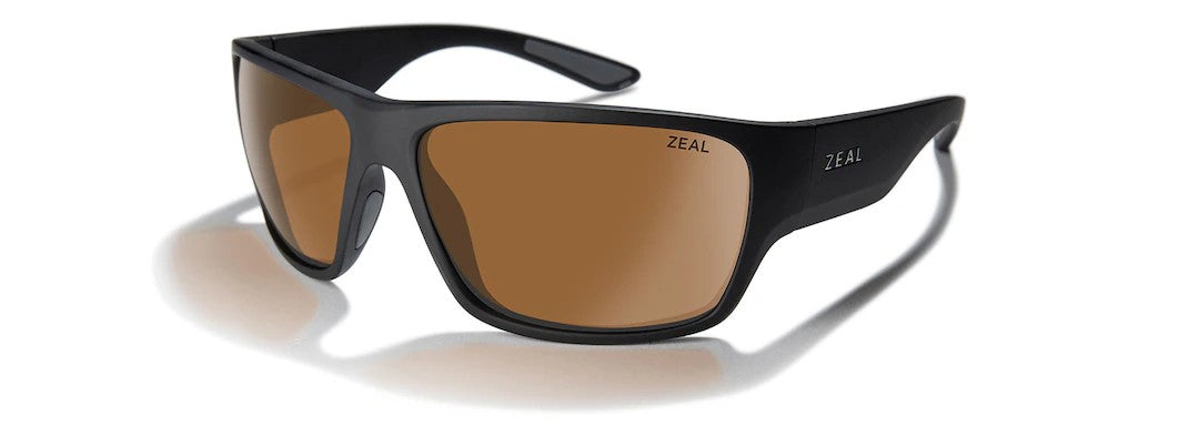 Zeal Decker Polarized Sunglasses [cl:matte Black - Copper]