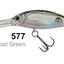 Molix Smx-35 55mm Crankbait Lure [cl:#577 - Silver Ghost Green]