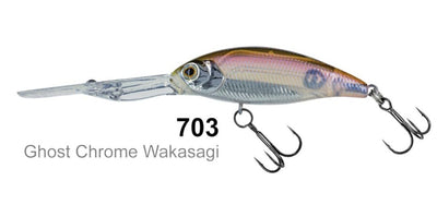 Molix Smx-35 55mm Crankbait Lure [cl:#703 - Ghost Chrome Wakas]