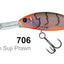 Molix Smx-35 55mm Crankbait Lure [cl:#706 - Uv Brown Suji Praw]