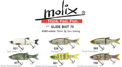 Molix Glidebait 70 Ss Swimbait Lure [cl:#521 Matt White]