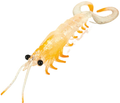 Molix Twin Tail Prawn 5 Inch Soft Plastic Lure [cl:#746 Clear Orange]