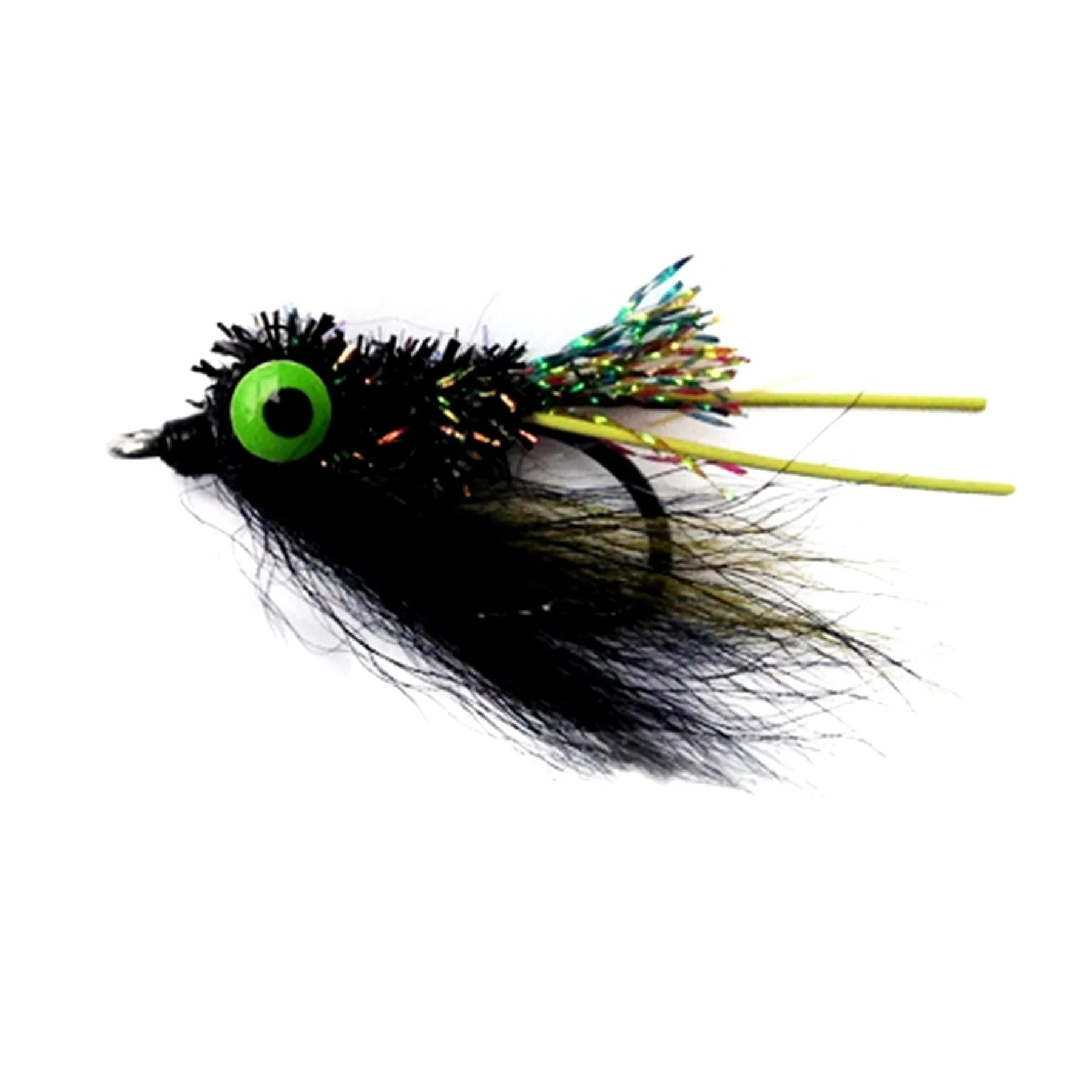 Bass Vampire Size 1 Fly [cl:black & Chartreuse Legs]