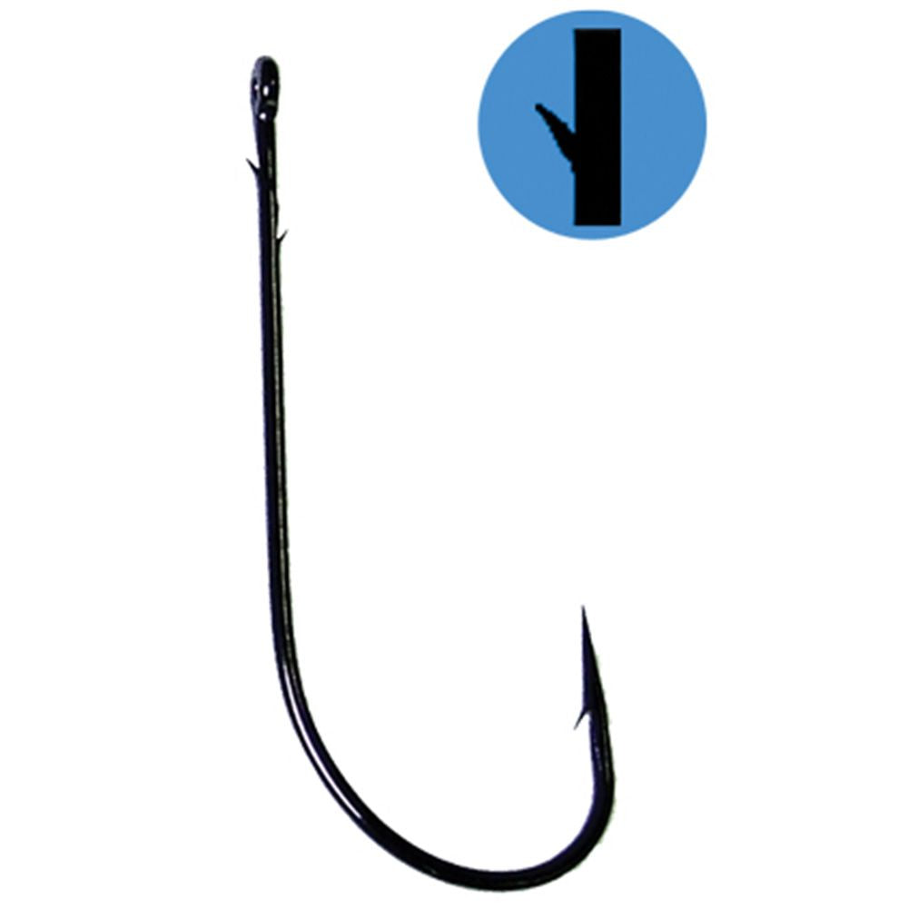 Gamakatsu Black Worm Hook [sz:6]