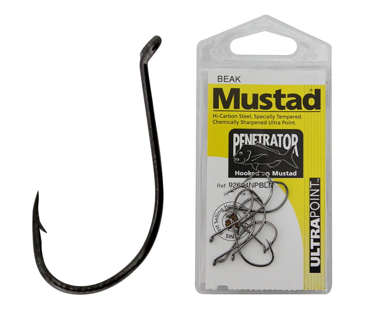 92604npbln Penetrator Mustad Pre Pack Hook [sz:4/0]