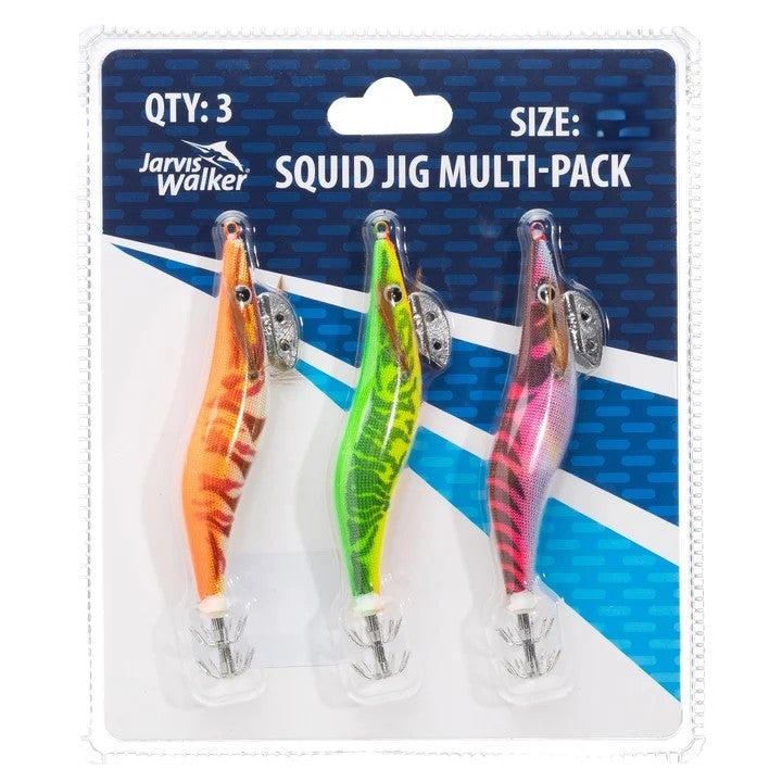 Jarvis Walker Squid Jig Multi-pack Lures [sz:3.0]
