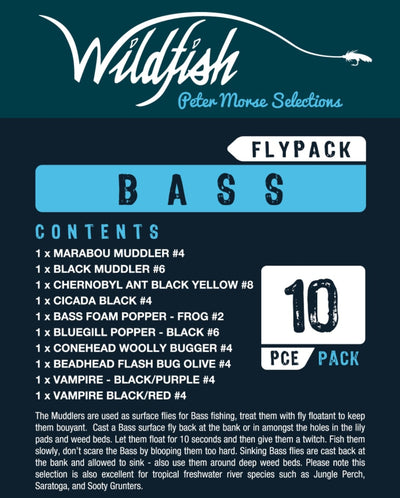 Wildfish Bass Fly Pack
