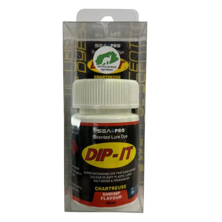 Sea Pro Dip-it Scented Lure Dye Shrimp Flavour [cl:chartreuse]