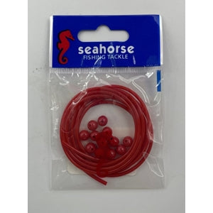 Plastic Red & Beads
