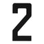 Boat Rego Number 200mm (8 Inch) Black Pair [mdl:2]