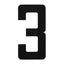 Boat Rego Number 200mm (8 Inch) Black Pair [mdl:3]