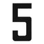 Boat Rego Number 200mm (8 Inch) Black Pair [mdl:5]