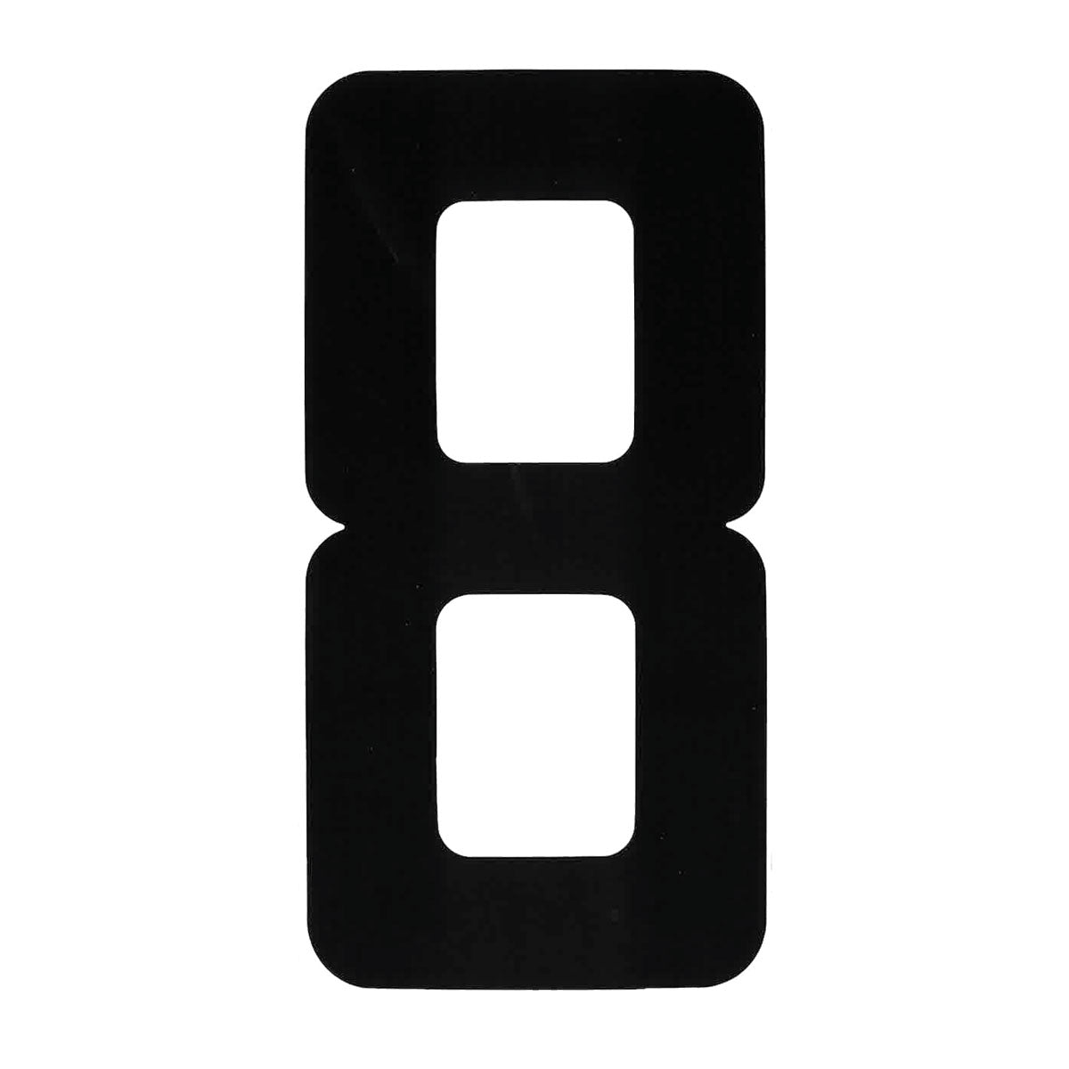 Boat Rego Number 200mm (8 Inch) Black Pair [mdl:8]