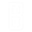 Boat Rego Letter 200mm (8 Inch) White Pair [mdl:b]