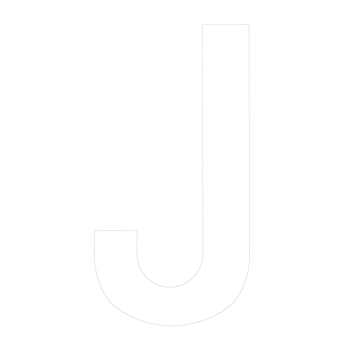Boat Rego Letter 200mm (8 Inch) White Pair [mdl:j]