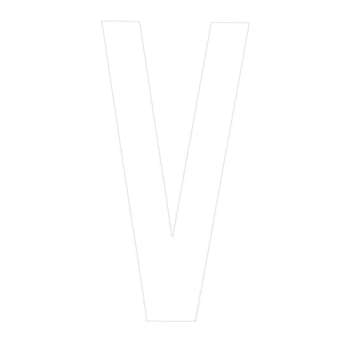 Boat Rego Letter 200mm (8 Inch) White Pair [mdl:v]