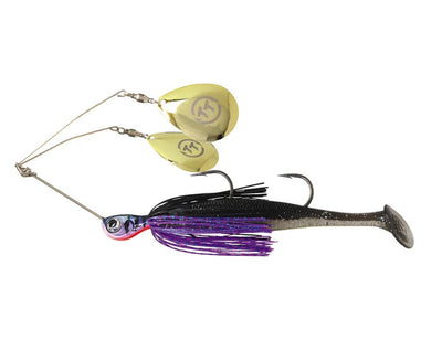 Tt Fishing Tornado + Twin Spin Rigged 3/4oz [cl:purple Black]