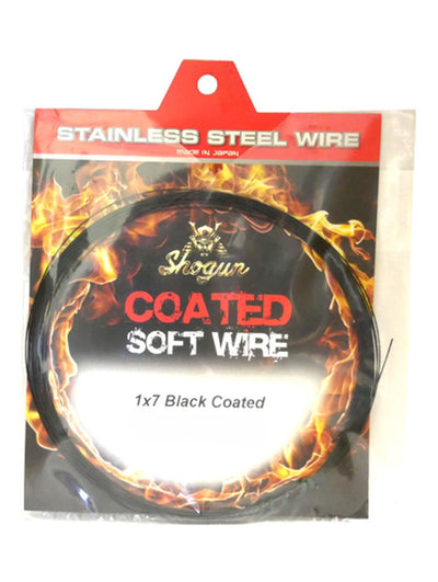 Shogun Coated Black 1x7 Soft Wire 10m [sz:20lb]