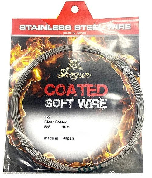 Shogun Clear Coated 1x7 Soft Wire 10m [sz:20lb]