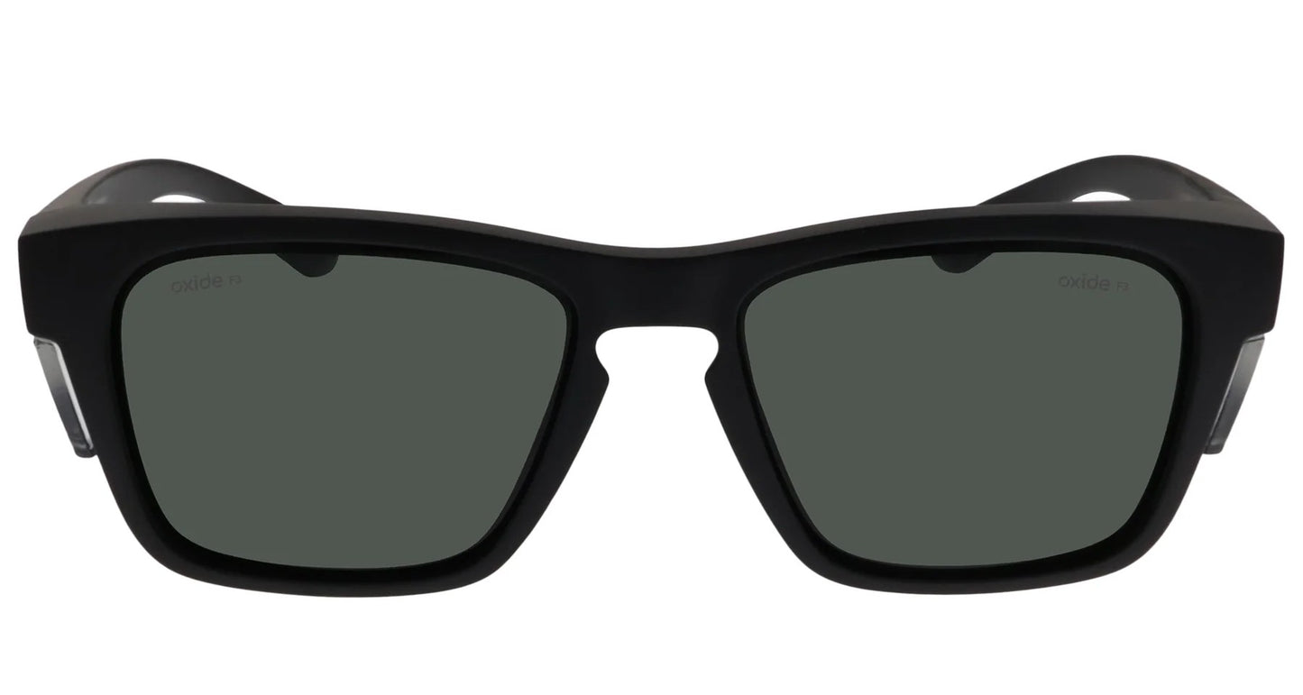 Oxide Polarised Frost Safety Sunglasses [cl:matt Black - Grey Lens]