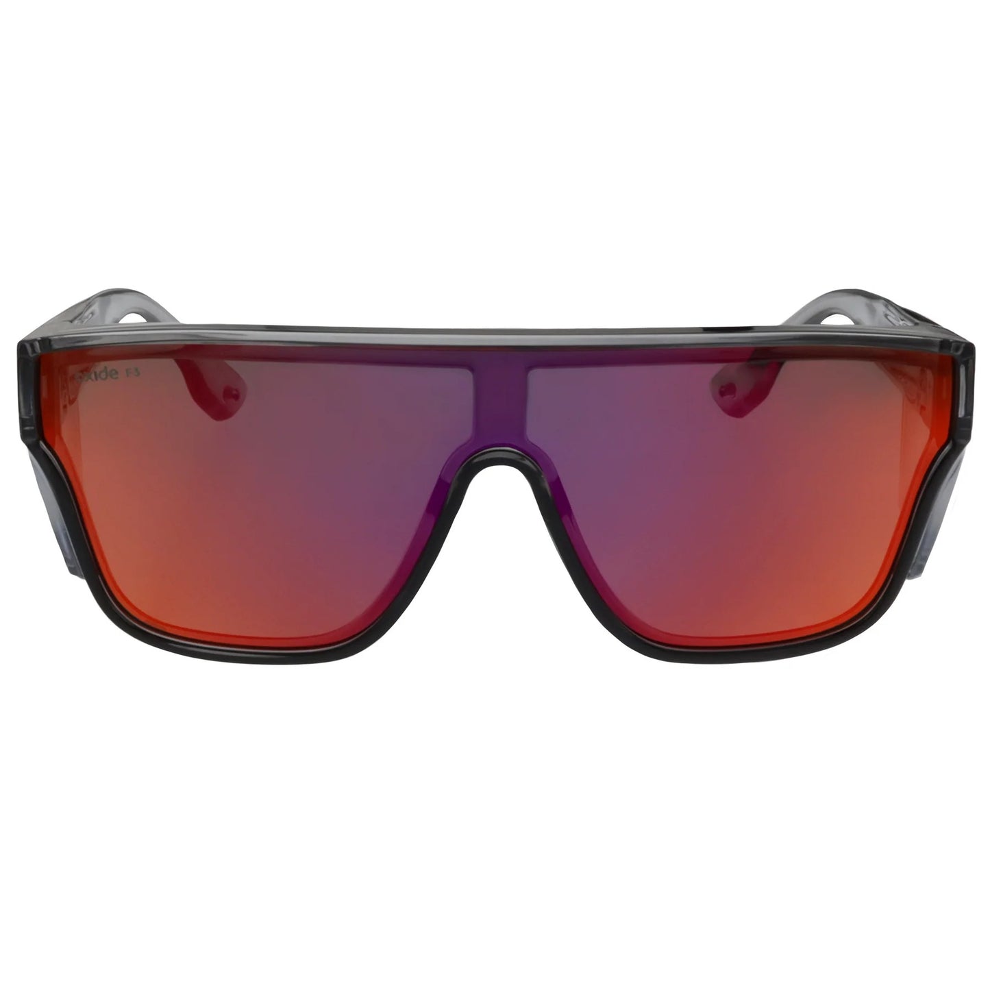 Oxide Polarised Inferno Safety Sunglasses [cl:grey - Red Mirror Lens]