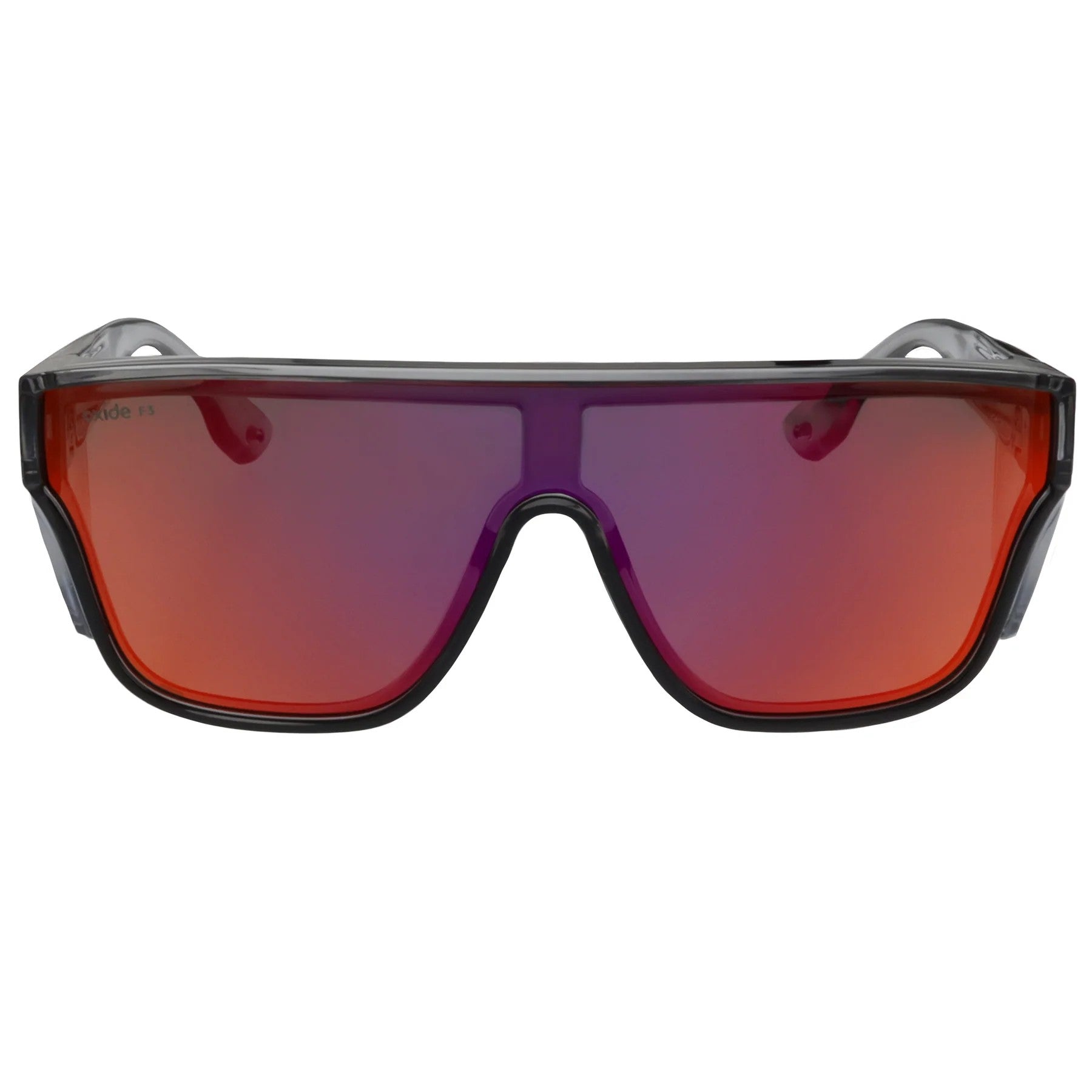 Oxide Polarised Inferno Safety Sunglasses [cl:grey - Red Mirror Lens]