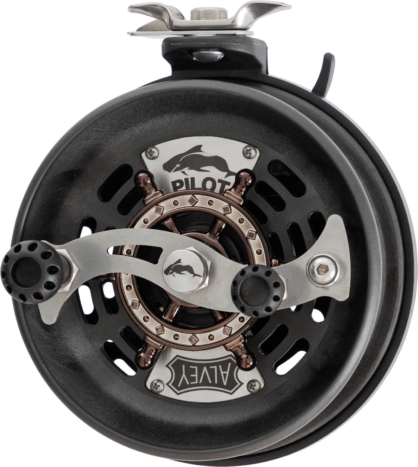 Alvey The Pilot 6 Inch Captain Series Reel [cl:charcoal]