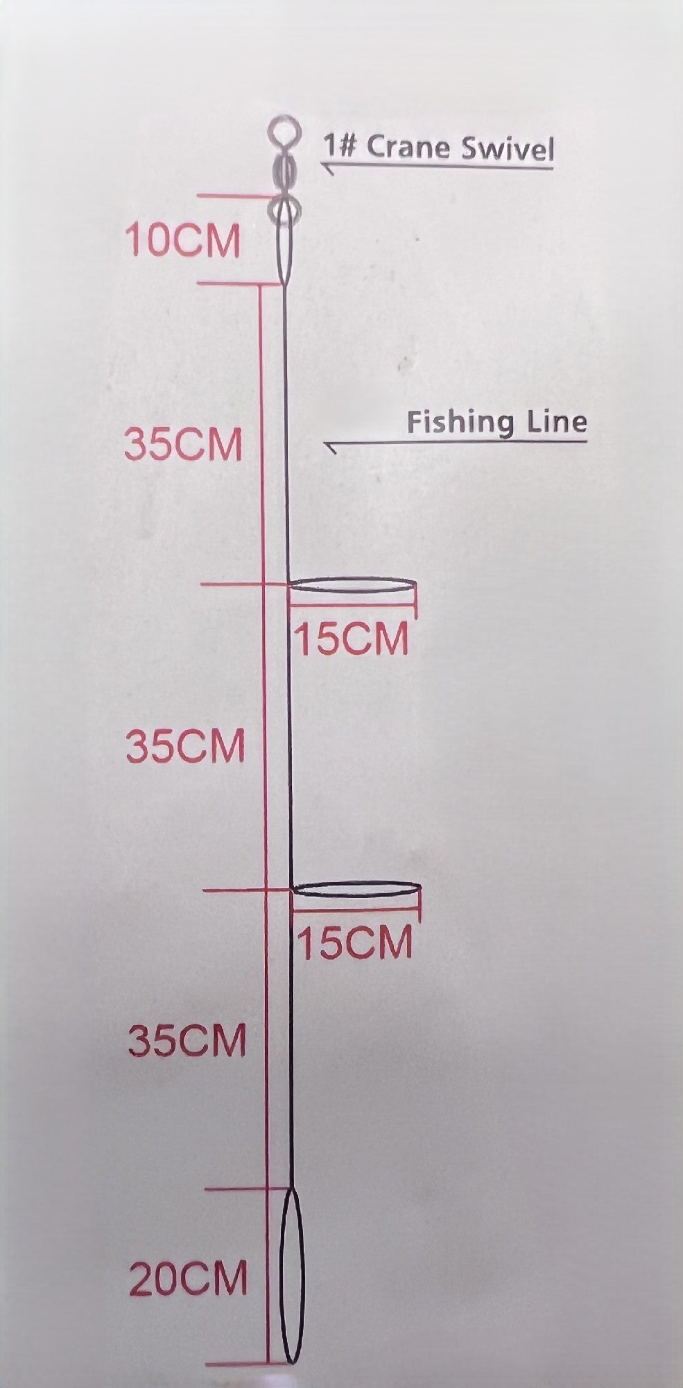 Hookem Paternoster Pre Rig 2 Loop Each [sz:60lb]
