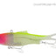 Samaki Vibelicious Fork Tail 100mm Soft Vibe Lure [cl:chartreuse Pink Head]