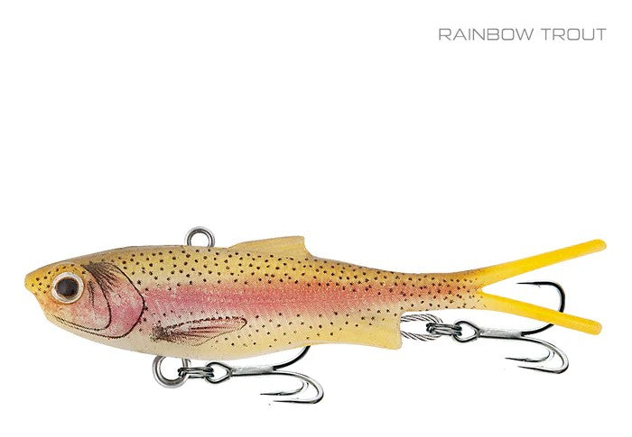 Samaki Vibelicious Fork Tail 70mm Soft Vibe Lure [cl:rainbow Trout]