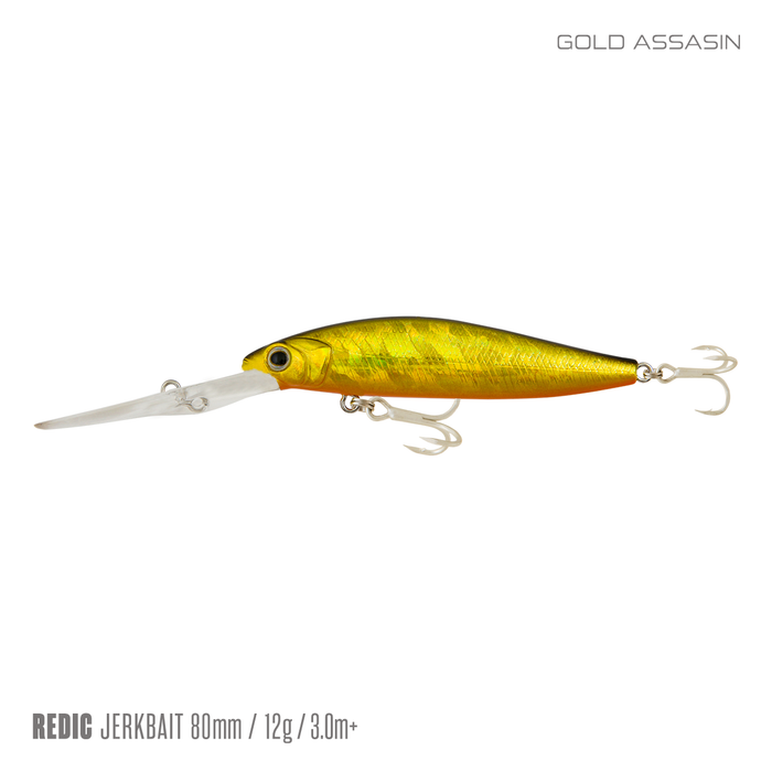 Samaki Redic Ds80 Jerkbait Lure [cl:gold Assassin]